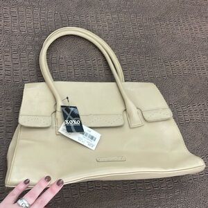 OXOXO Vintage Tan Large Shoulder Bag NWT Classic Neutral Tote